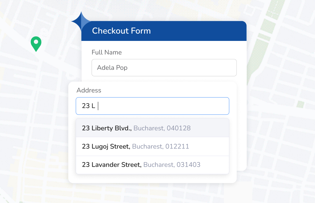 Autocompletare locatii